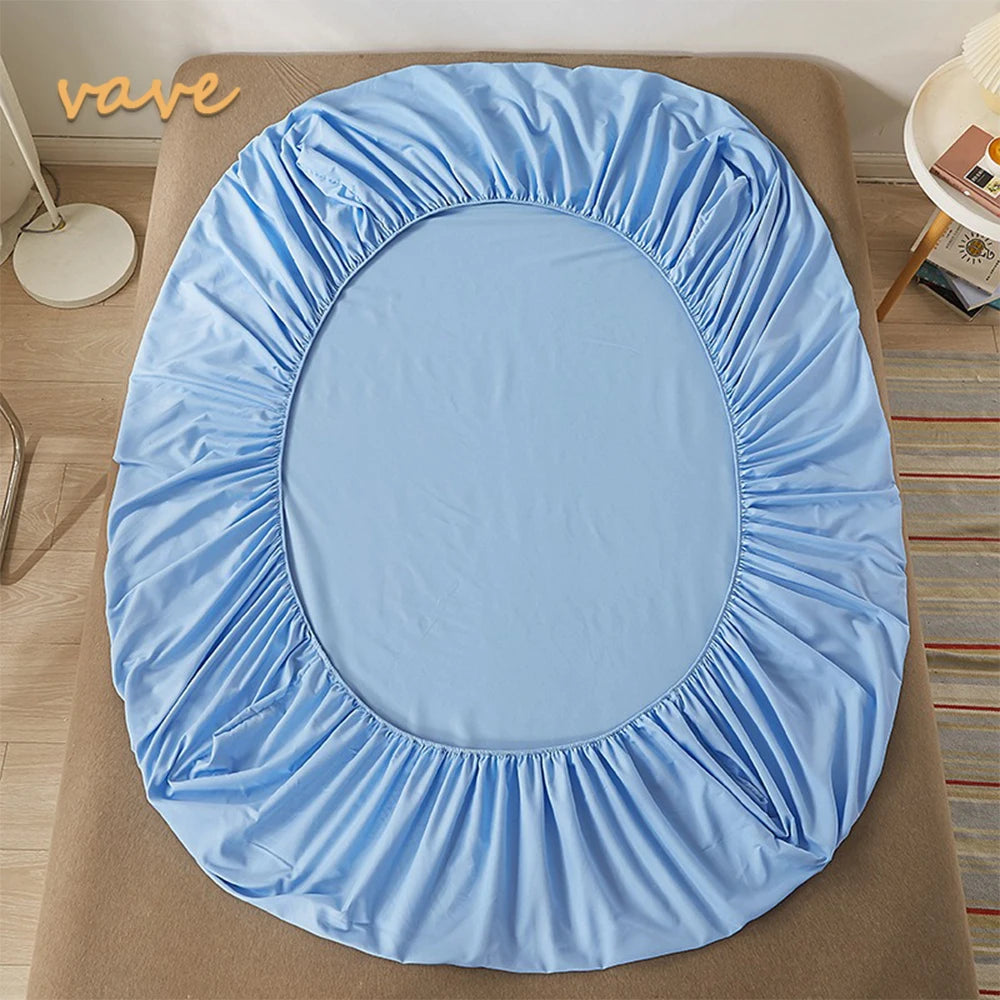 Drap housse en coton ajustable Gris King 193x203x35cm - MaisonHousse