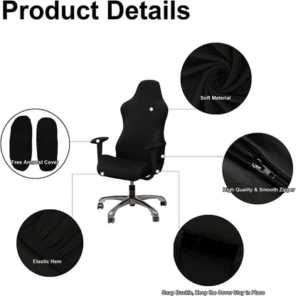 Housse de chaise de bureau et gaming jacquard - vue 4