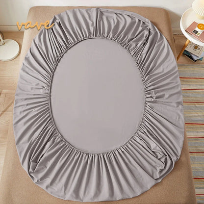 Drap housse en coton ajustable Marron 100x200cmx10cm - MaisonHousse