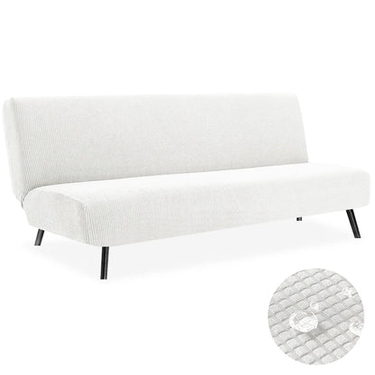 Housse de Clic-Clac Imperméable Jacquard – Extensible Sans Accoudoirs | Protection Canapé-Lit Étanche