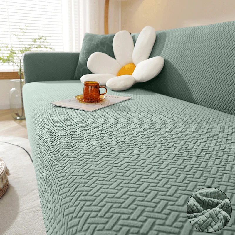 Housse de canapé jacquard extensible 1 à 5 places - vue 13