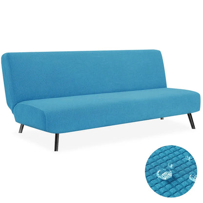 Housse de Clic-Clac Imperméable Jacquard – Extensible Sans Accoudoirs | Protection Canapé-Lit Étanche