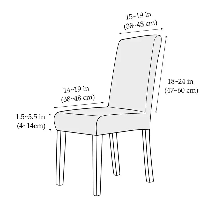 Housse de chaise jacquard anti-taches - vue 2