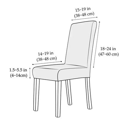 Housse de chaise jacquard anti-taches - vue 2