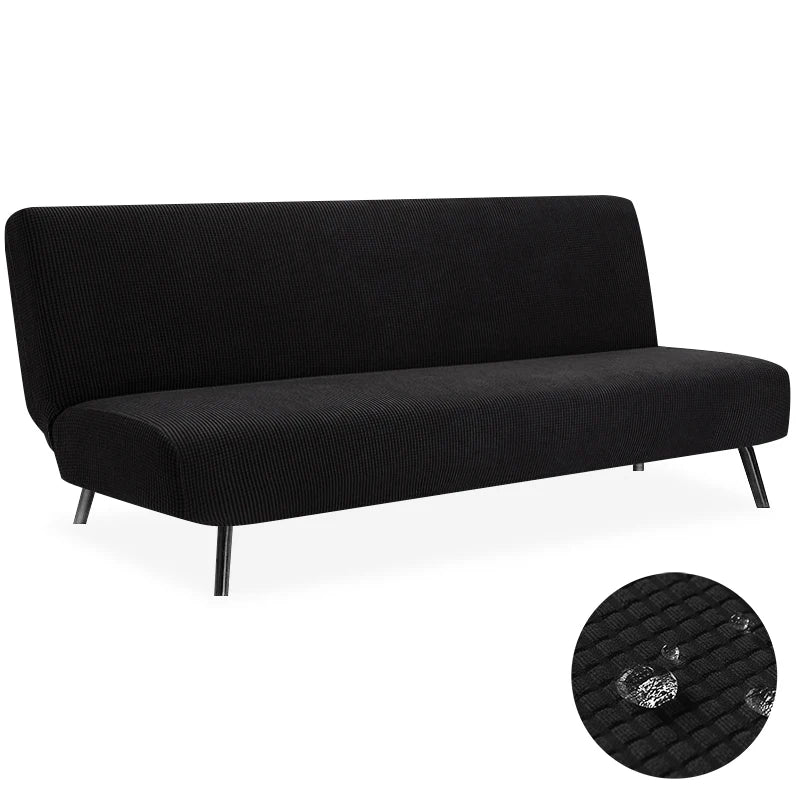 Housse de Clic-Clac Imperméable Jacquard – Extensible Sans Accoudoirs | Protection Canapé-Lit Étanche