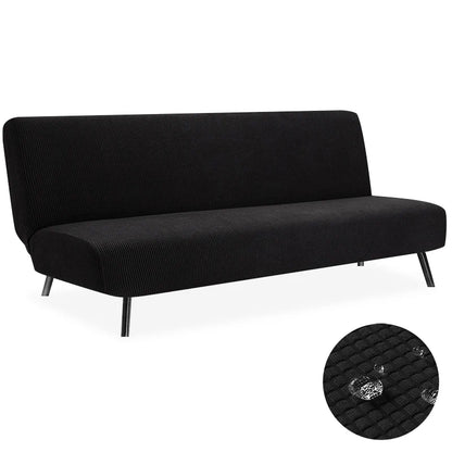 Housse de Clic-Clac Imperméable Jacquard – Extensible Sans Accoudoirs | Protection Canapé-Lit Étanche