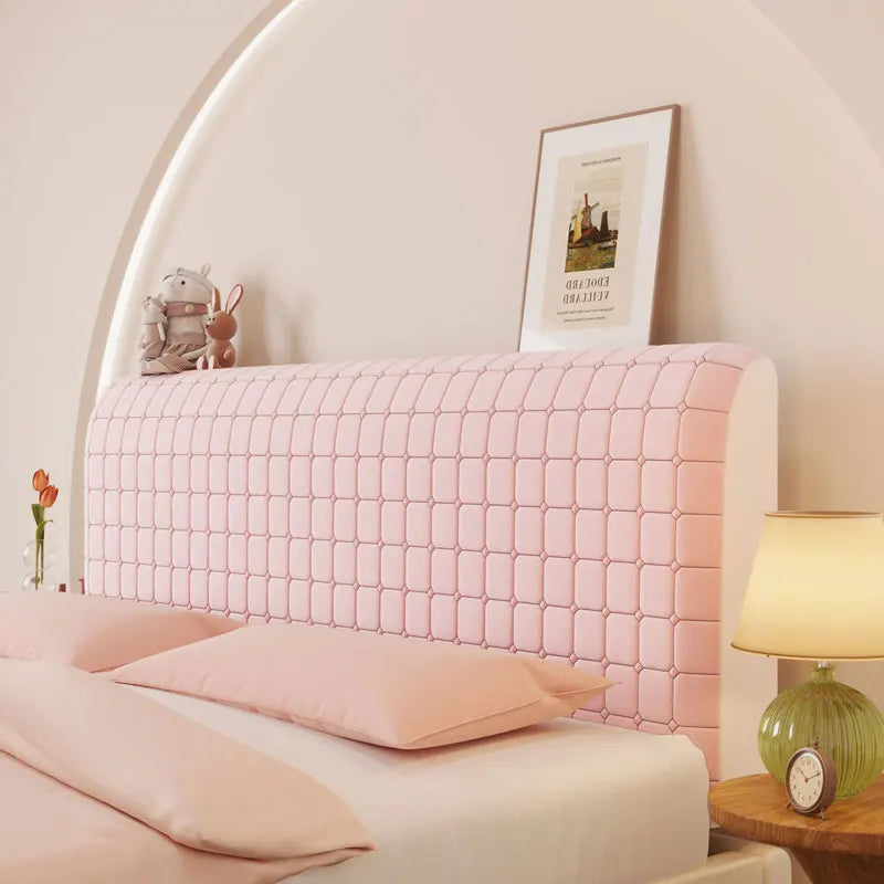 Housse de tête de lit velours extensible - vue 14