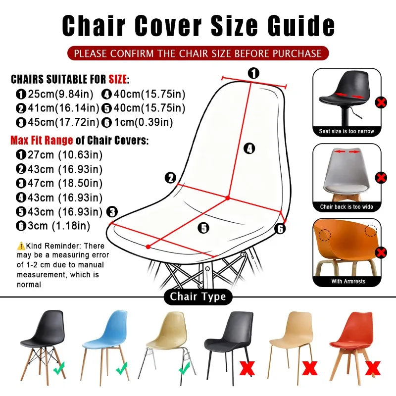 Housse de chaise coque Eames imperméable - vue 2
