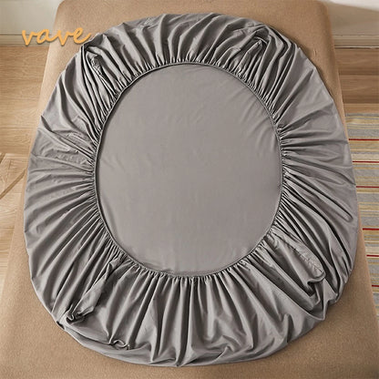 Drap housse en coton ajustable Gris 90x200cmx10cm - MaisonHousse