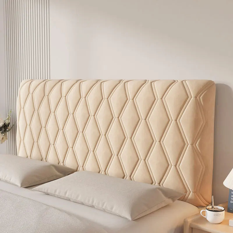 Housse de tête de lit velours extensible - vue 13