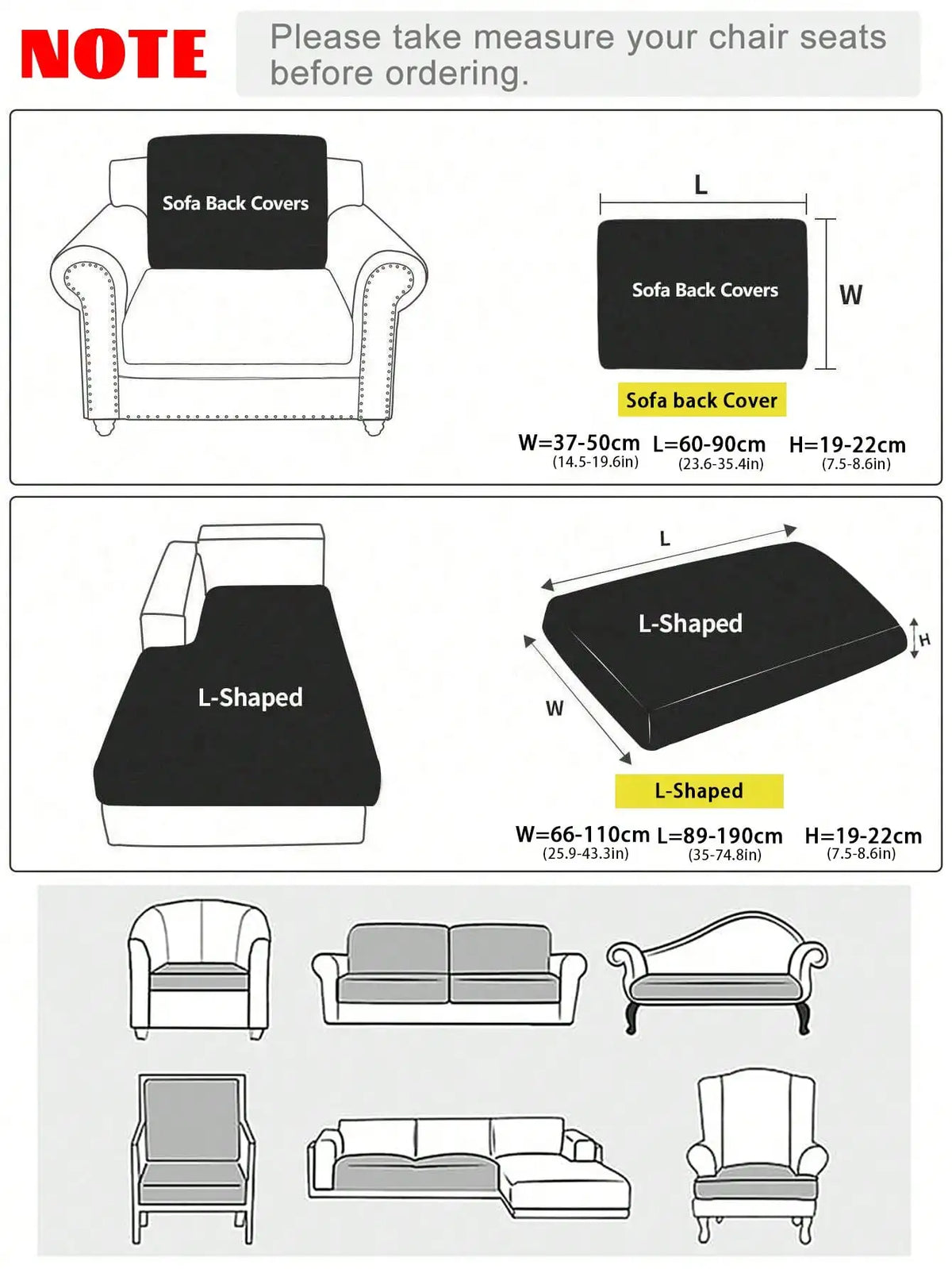 Housse de coussin d'assise de canapé extensible - vue 2