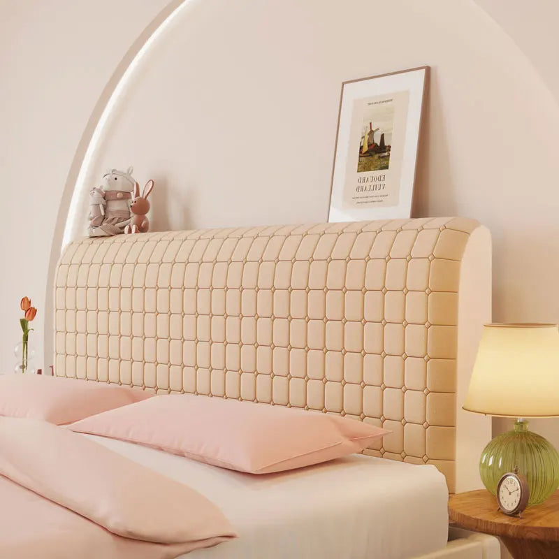 Housse de tête de lit velours extensible - vue 4