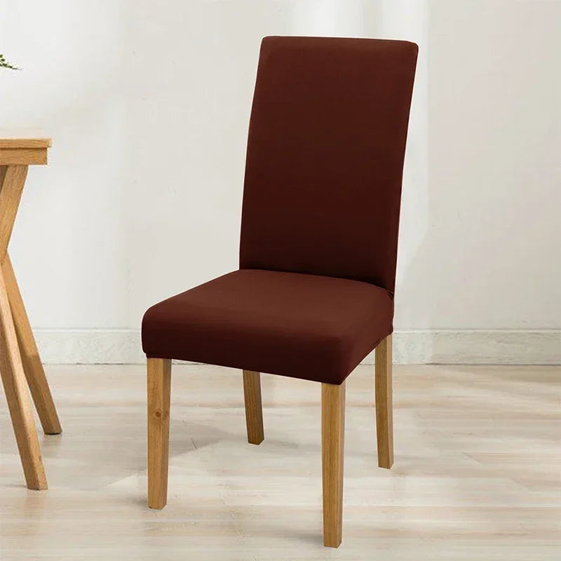 Housse de chaise élastique unie - vue 27