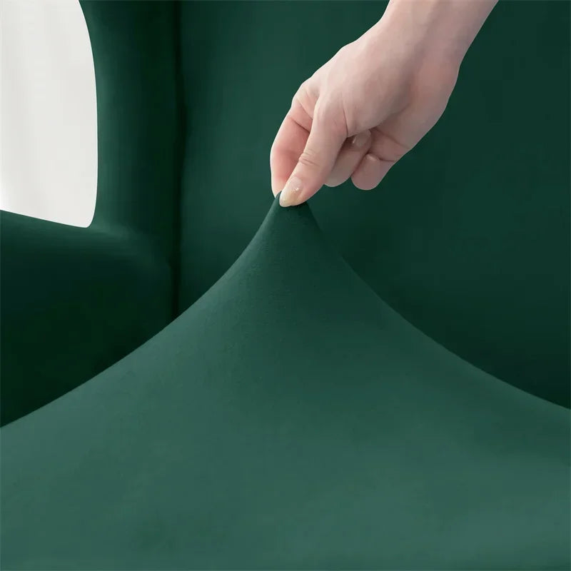 Housse extensible fauteuil IKEA STRANDMON Bleu Paon - MaisonHousse