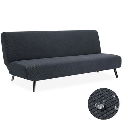 Housse de Clic-Clac Imperméable Jacquard – Extensible Sans Accoudoirs | Protection Canapé-Lit Étanche