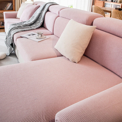 Housse de coussin de canapé jacquard rayé - vue 13