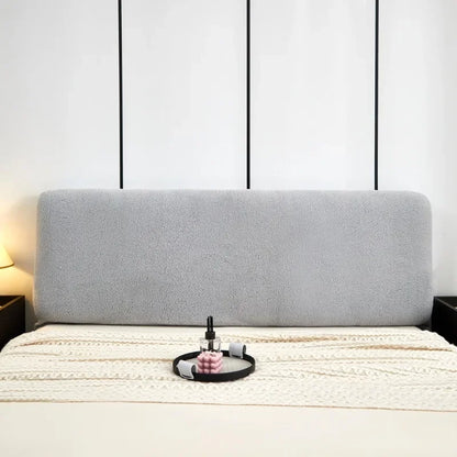 Housse de tête de lit velours lait anti-poussière - vue 5