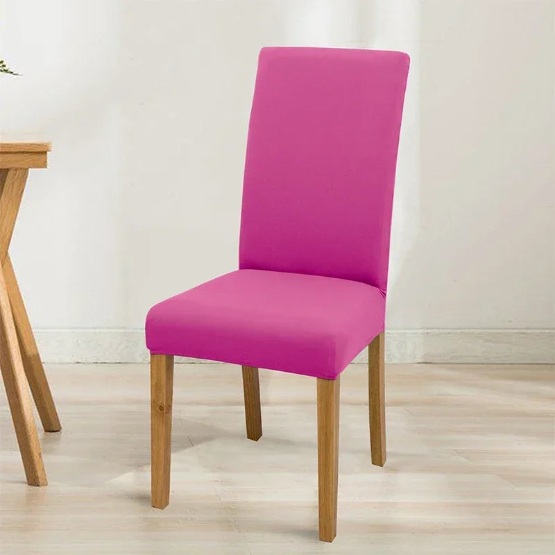 Housse de chaise élastique unie - vue 23