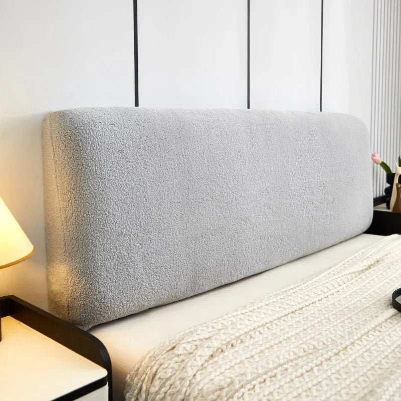 Housse de tête de lit velours lait anti-poussière - vue 2