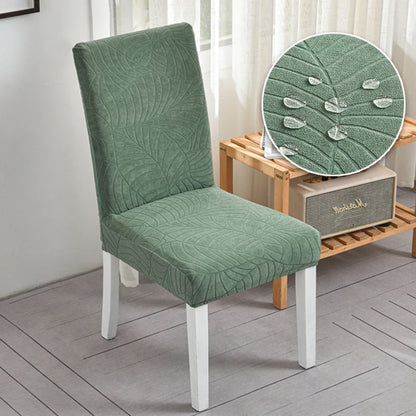 Housse de chaise Jacquard déperlante Gris 2 - MaisonHousse