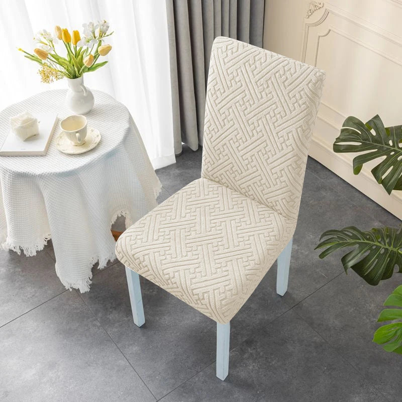 Housse de chaise jacquard anti-taches - vue 6