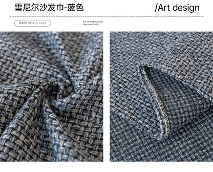 Jeté de canapé chenille grande largeur - vue 6