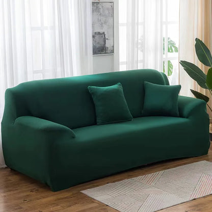 Housse de canapé extensible unie Violet 2 places 145-185cm - MaisonHousse