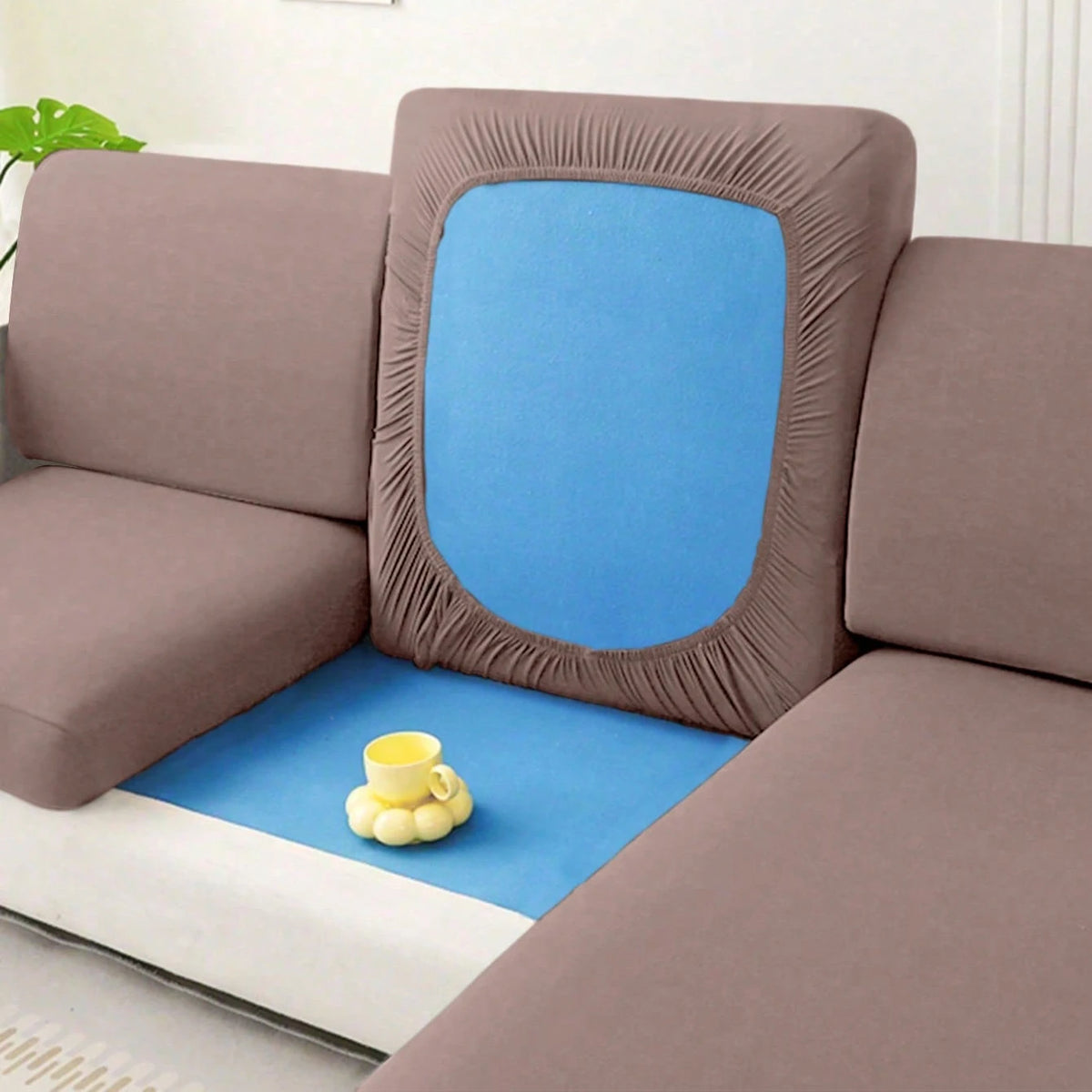 Housse de coussin d'assise de canapé extensible - vue 7