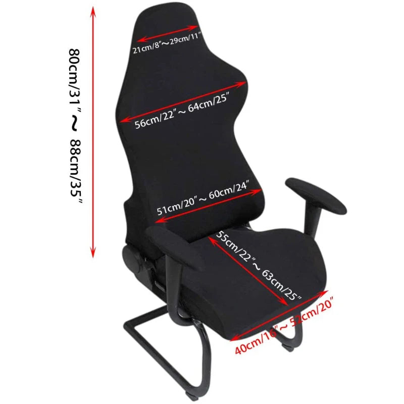 Housse de chaise de bureau et gaming jacquard - vue 2