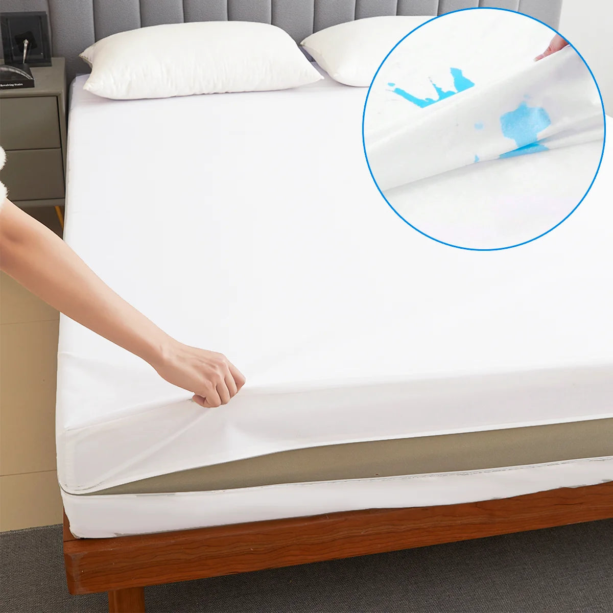Protège-matelas imperméable zippé - vue 1
