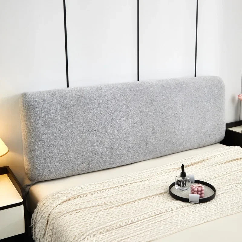 Housse de tête de lit velours lait anti-poussière - vue 3