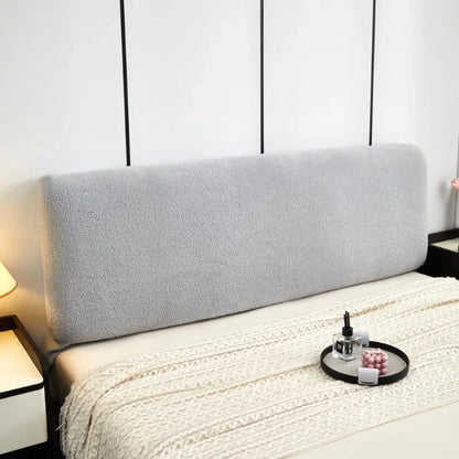 Housse de tête de lit velours lait anti-poussière - vue 3