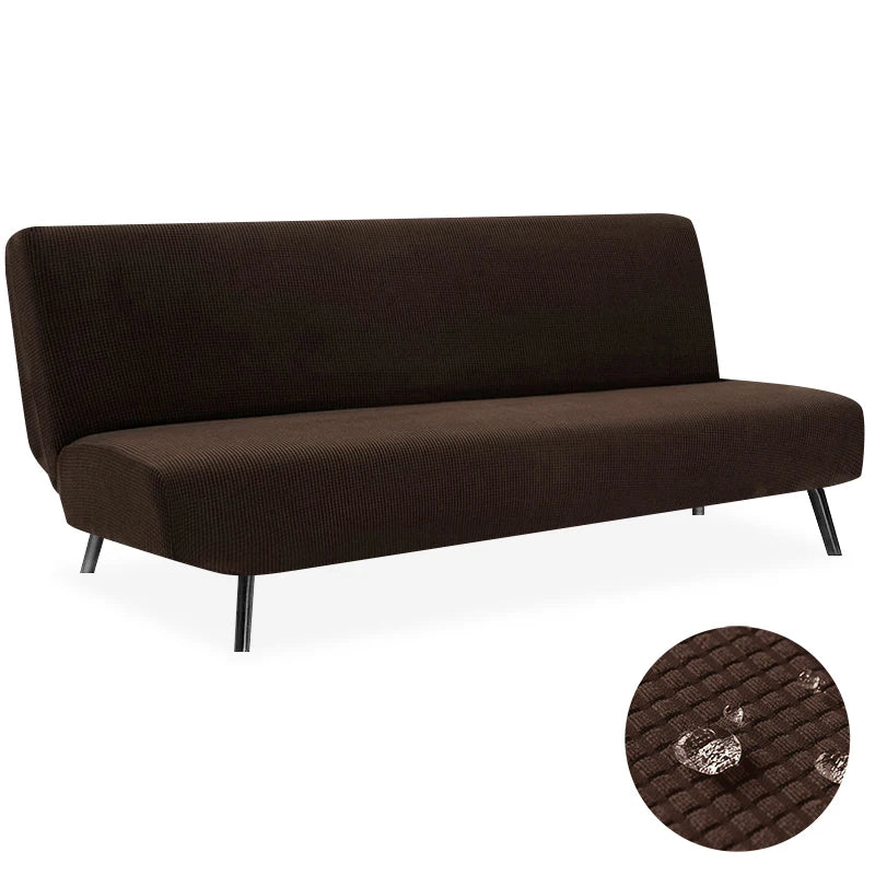 Housse de Clic-Clac Imperméable Jacquard – Extensible Sans Accoudoirs | Protection Canapé-Lit Étanche