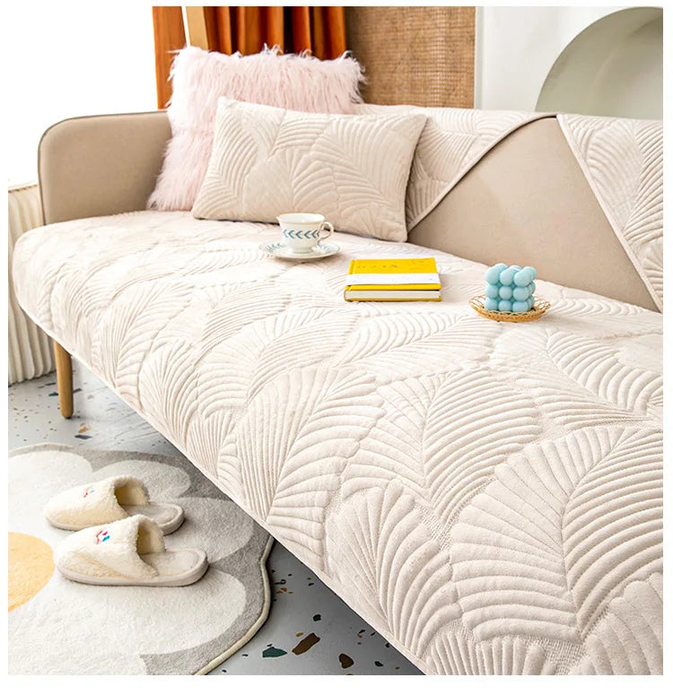 Housse de canapé antidérapante velours Vert 70x90cm - MaisonHousse