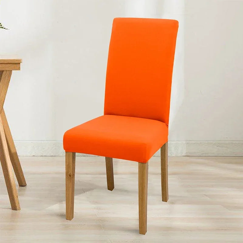 Housse de chaise élastique unie - vue 16