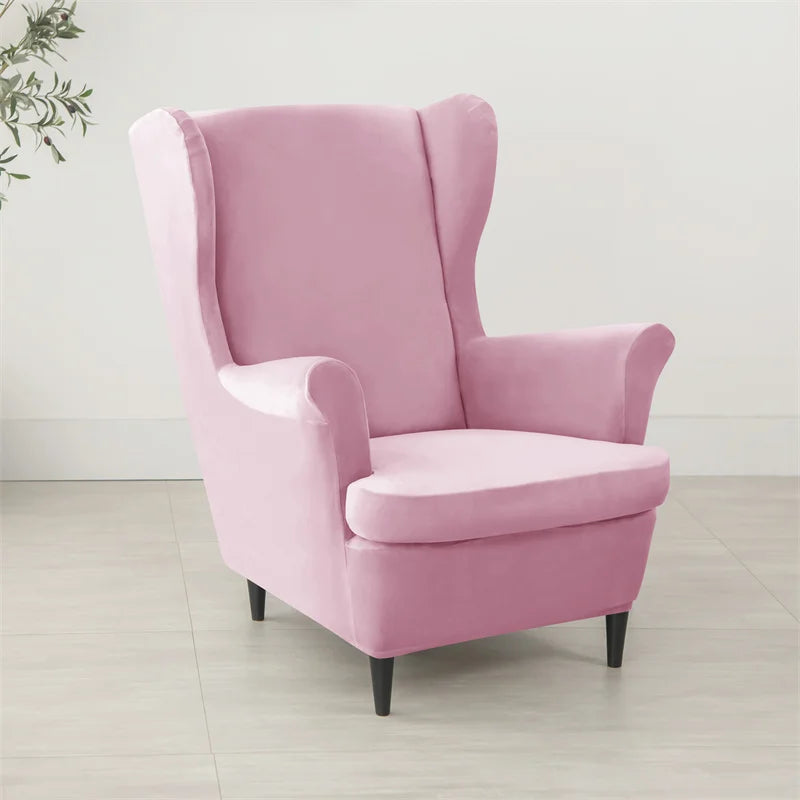 Housse extensible fauteuil IKEA STRANDMON Bleu Marine - MaisonHousse