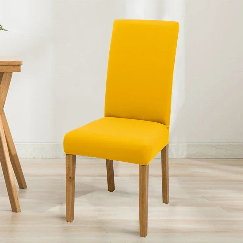 Housse de chaise élastique unie - vue 17