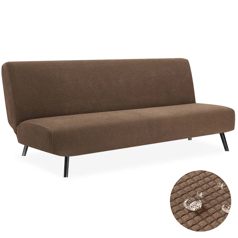 Housse de Clic-Clac Imperméable Jacquard – Extensible Sans Accoudoirs | Protection Canapé-Lit Étanche