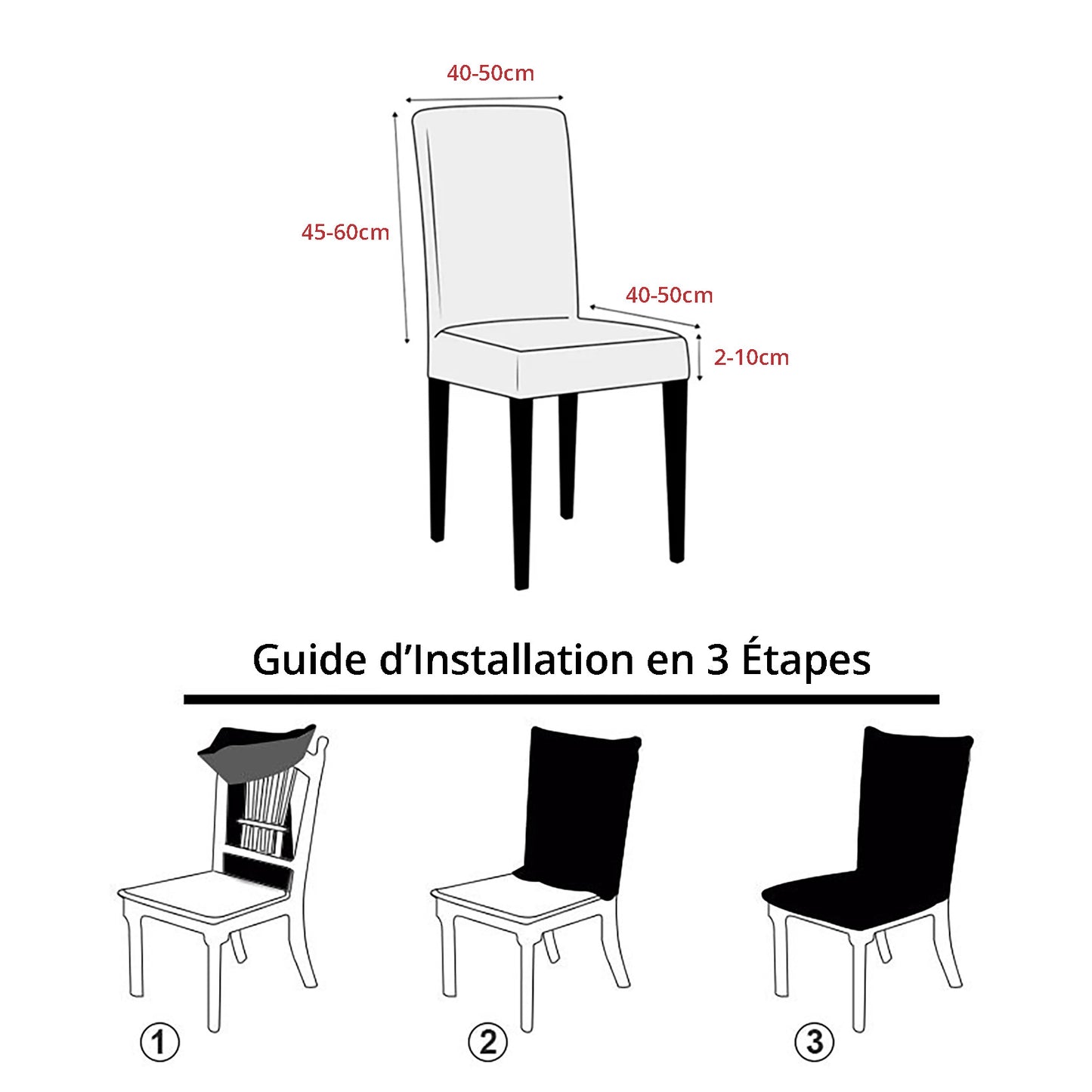 Housse de chaise extensible - MaisonHousse
