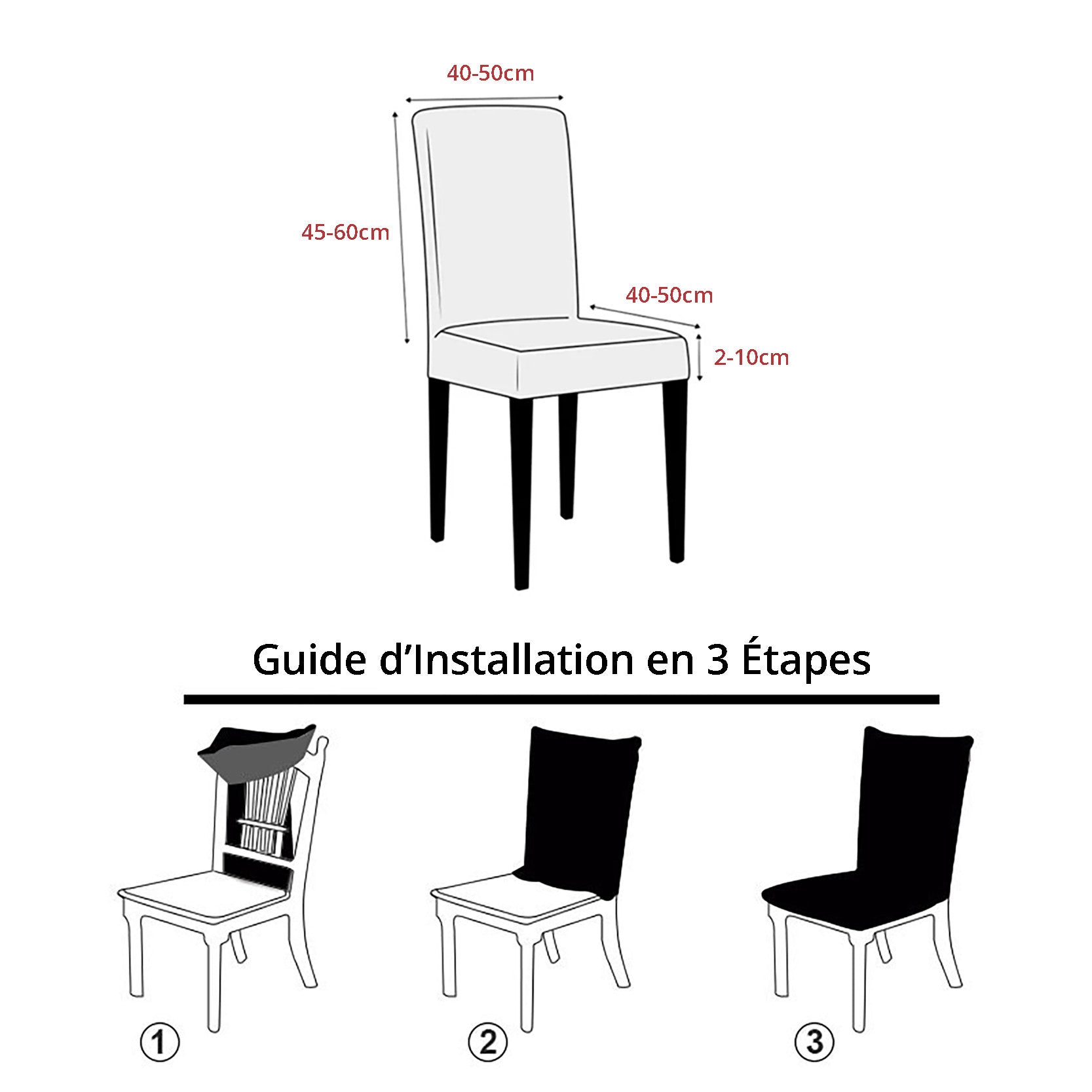 Housse de chaise extensible - MaisonHousse