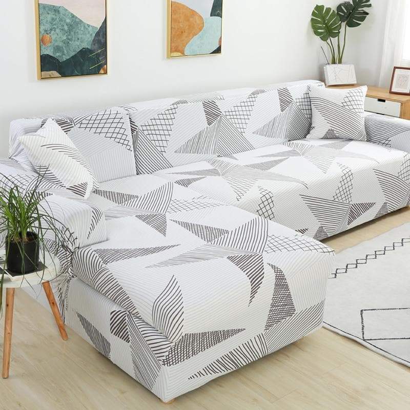 Housse de canapé extensible à motifs floraux - Canapé d'angle
