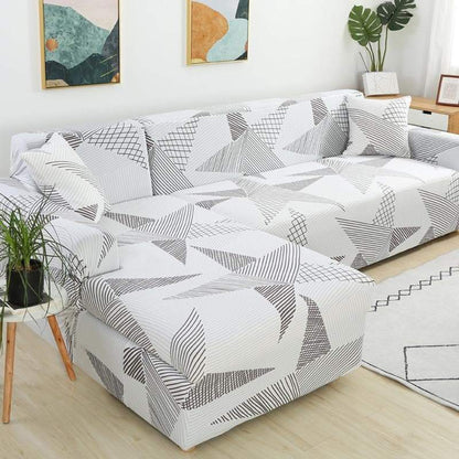 Housse de canapé extensible à motifs floraux