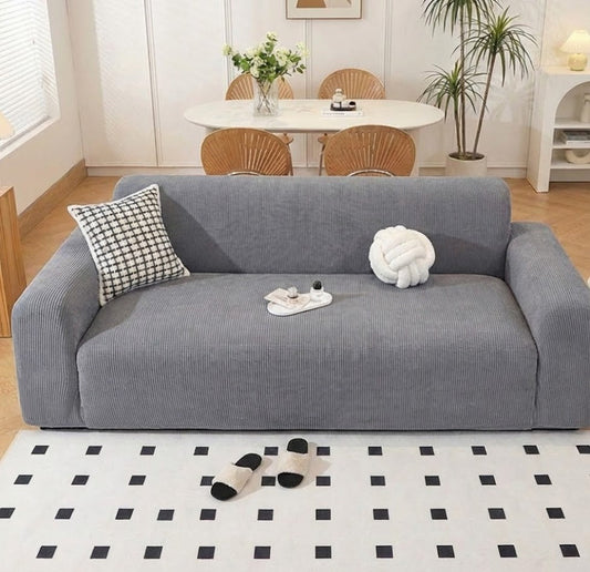 Housse de canapé extensible texture velours doux - MaisonHousse