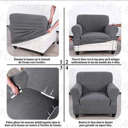 Housse de fauteuil Jacquard - MaisonHousse